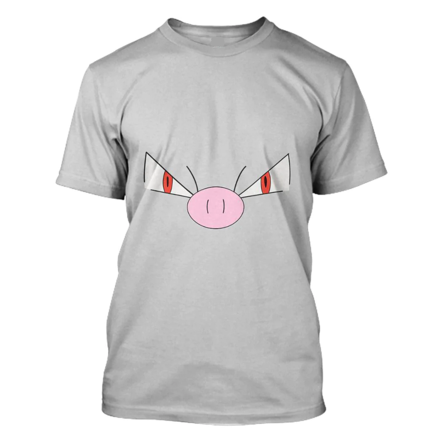 Pokemon Hoodie Mankey Pokemon Cosplay T-Shirt Gray Unisex Adults New Release - Trendy Gift For Men & Women