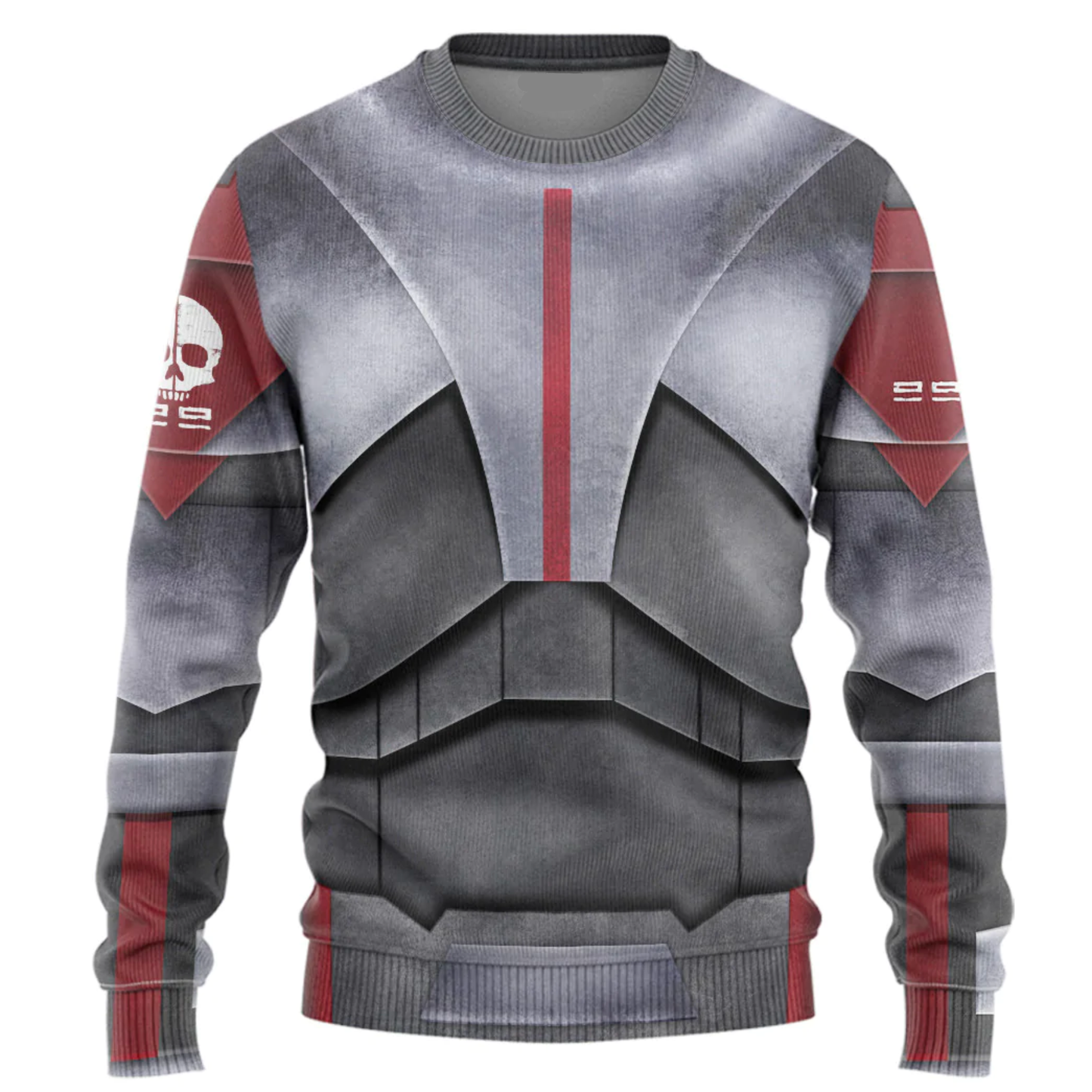 Starwars Hoodie The Bad Batch Armor Costume Starwars Cosplay T-Shirt Gray Silver Unisex Adults - Trendy Gift For Men & Women