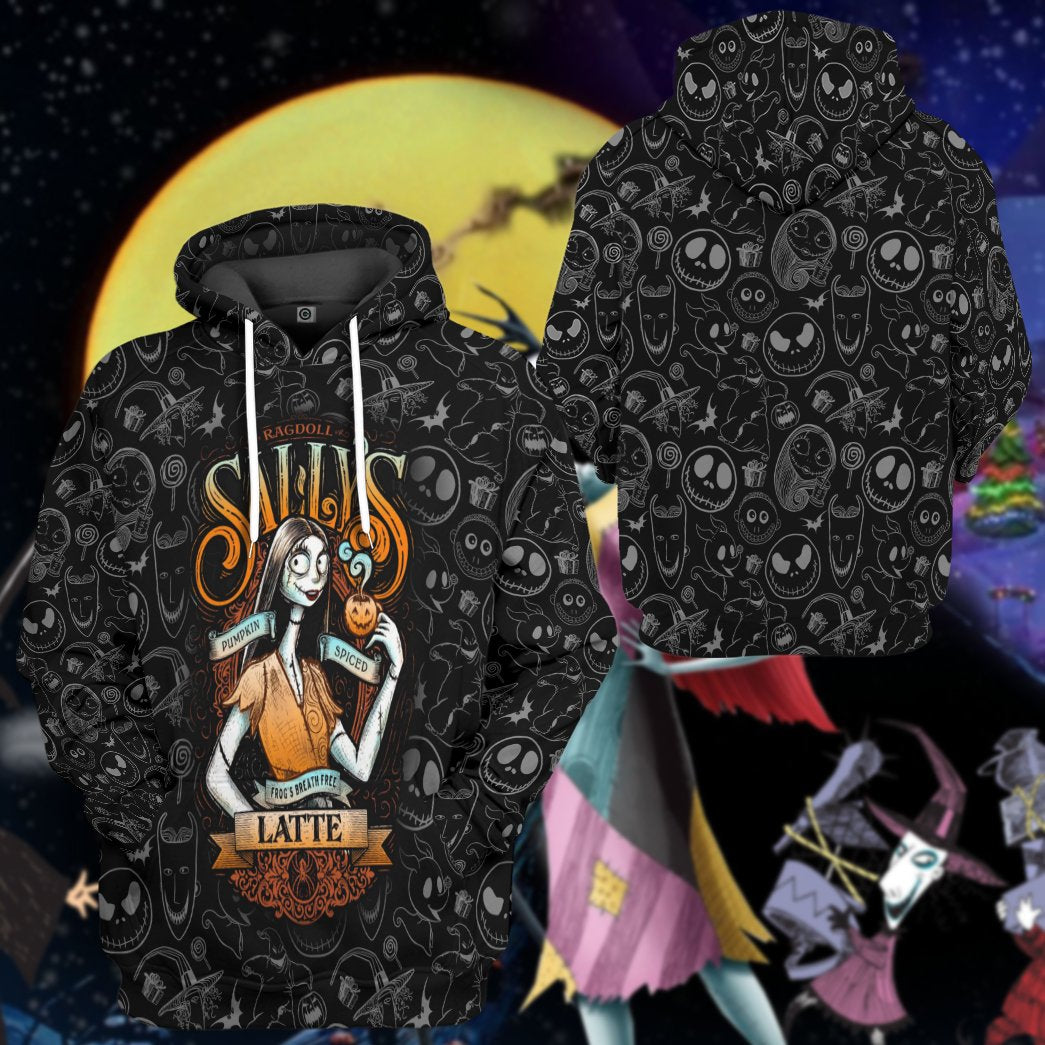 TNBC Shirt Pumpkin Spiced Latte Sally Black Hoodie TNBC Hoodie