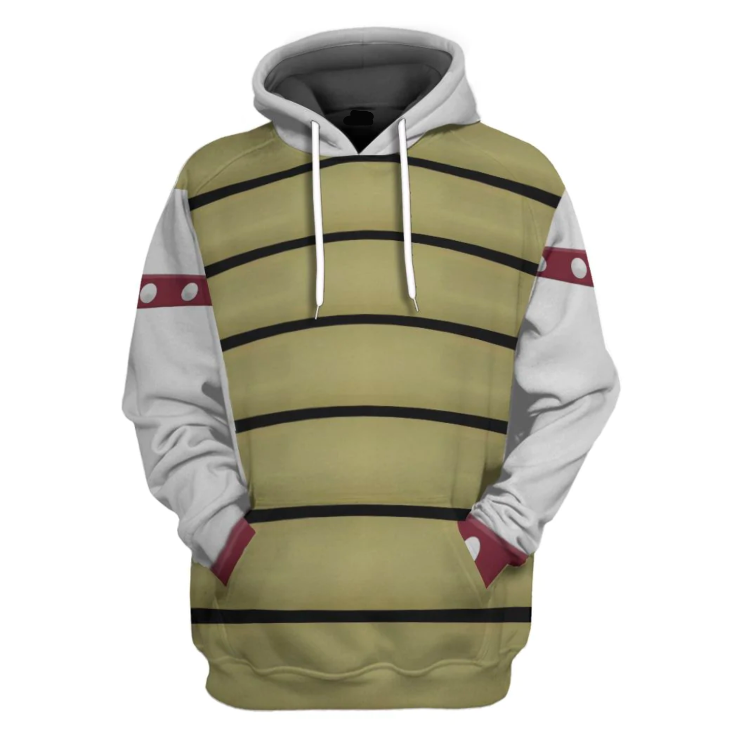Super Mario Costume Hoodie Game Character Dry Bowser Costume T-Shirt Gray Unisex Adults - Trendy Gift For Men & Women