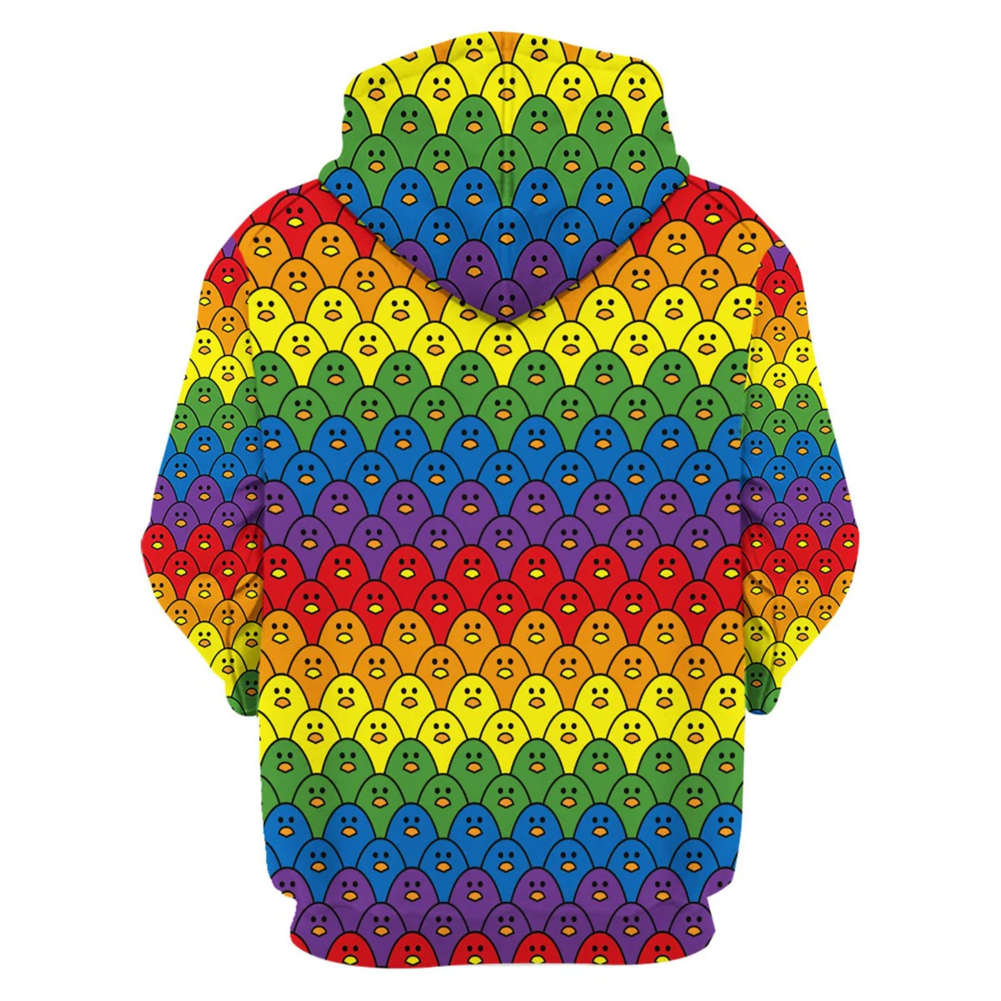 Lgbt Hoodie Rainbow Chick Lgbt Pattern Hoodie Colorful Unisex - Cozy Hoodie For Cold Weather
