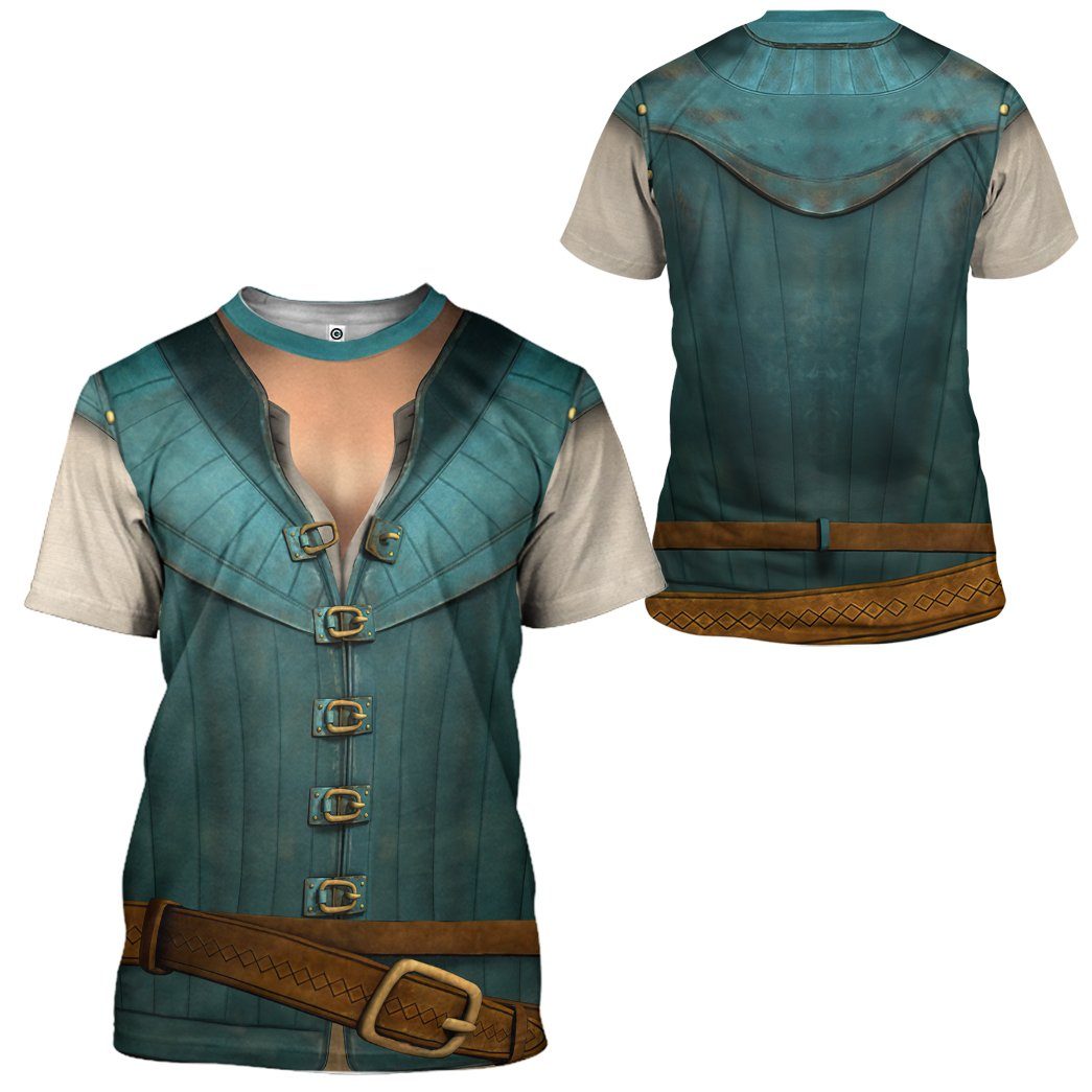 DN T-shirt Tangled Rapunzel Flynn Rider Prince Costume 3d Shirt DN Hoodie