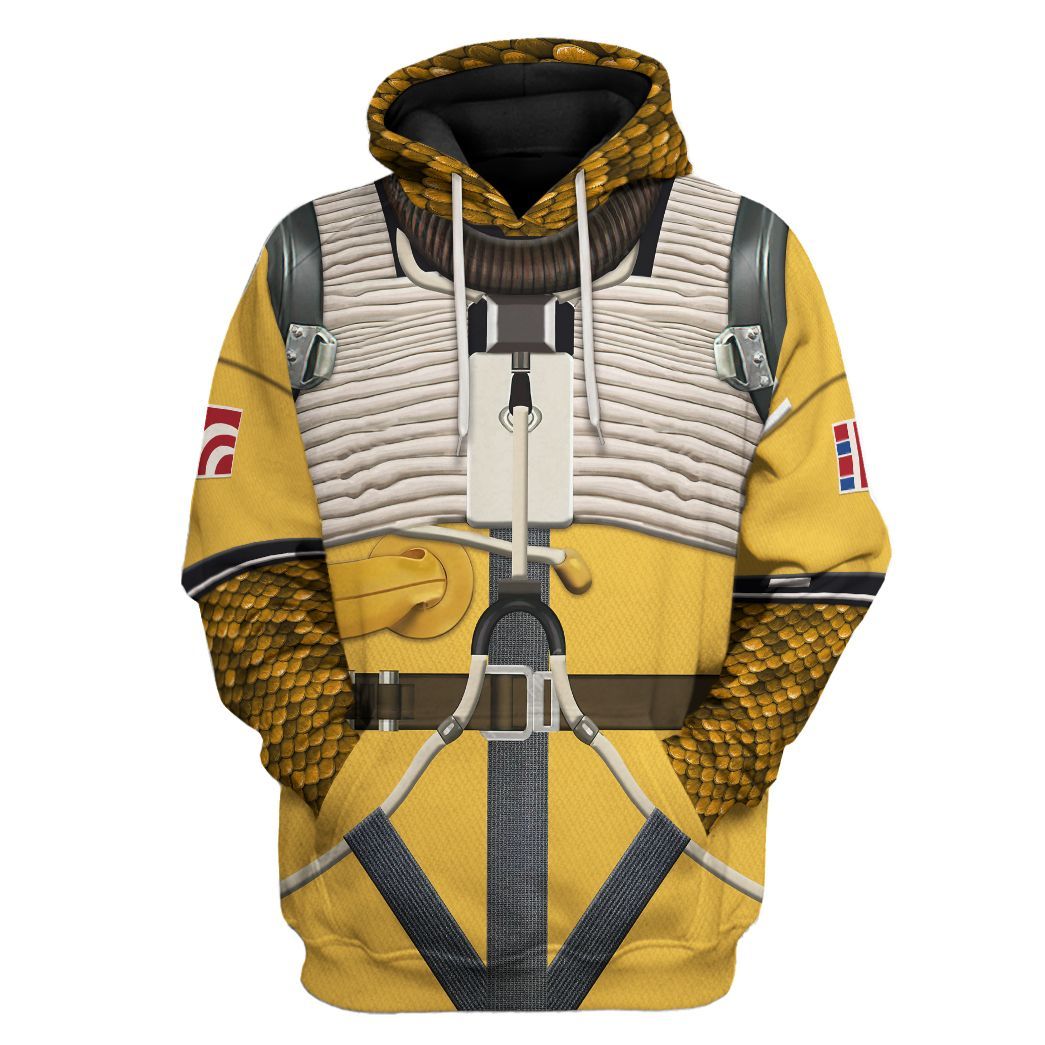 SW T-shirt SW Bossk Costume 3d Yellow T-shirt SW Hoodie