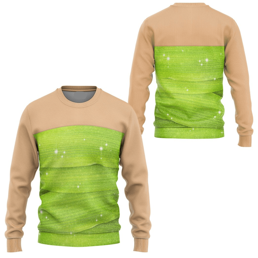 Disney Hoodie Tinker Bell Costume T-Shirt Green Unisex Adults New Release - Trendy Gift For Men & Women