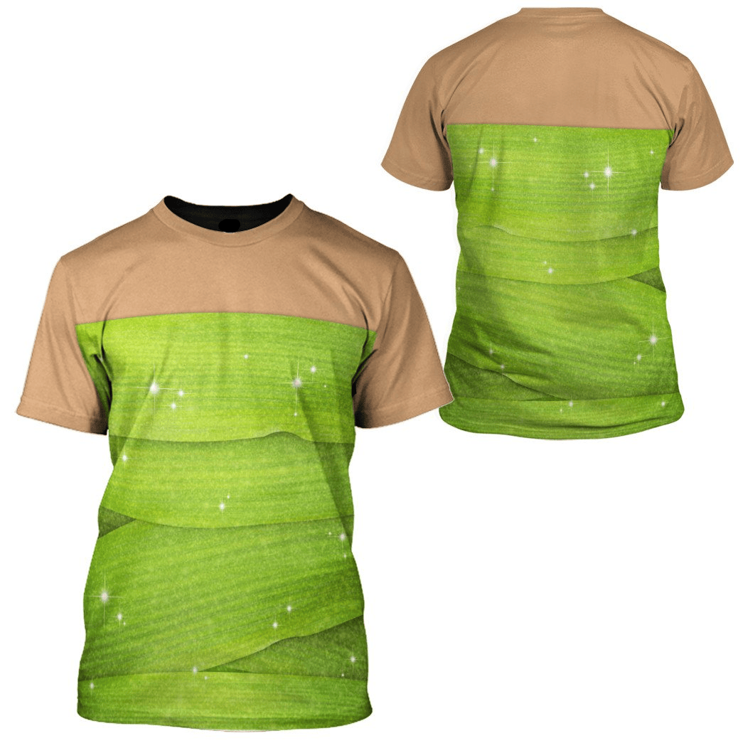 Disney Hoodie Tinker Bell Costume T-Shirt Green Unisex Adults New Release - Trendy Gift For Men & Women