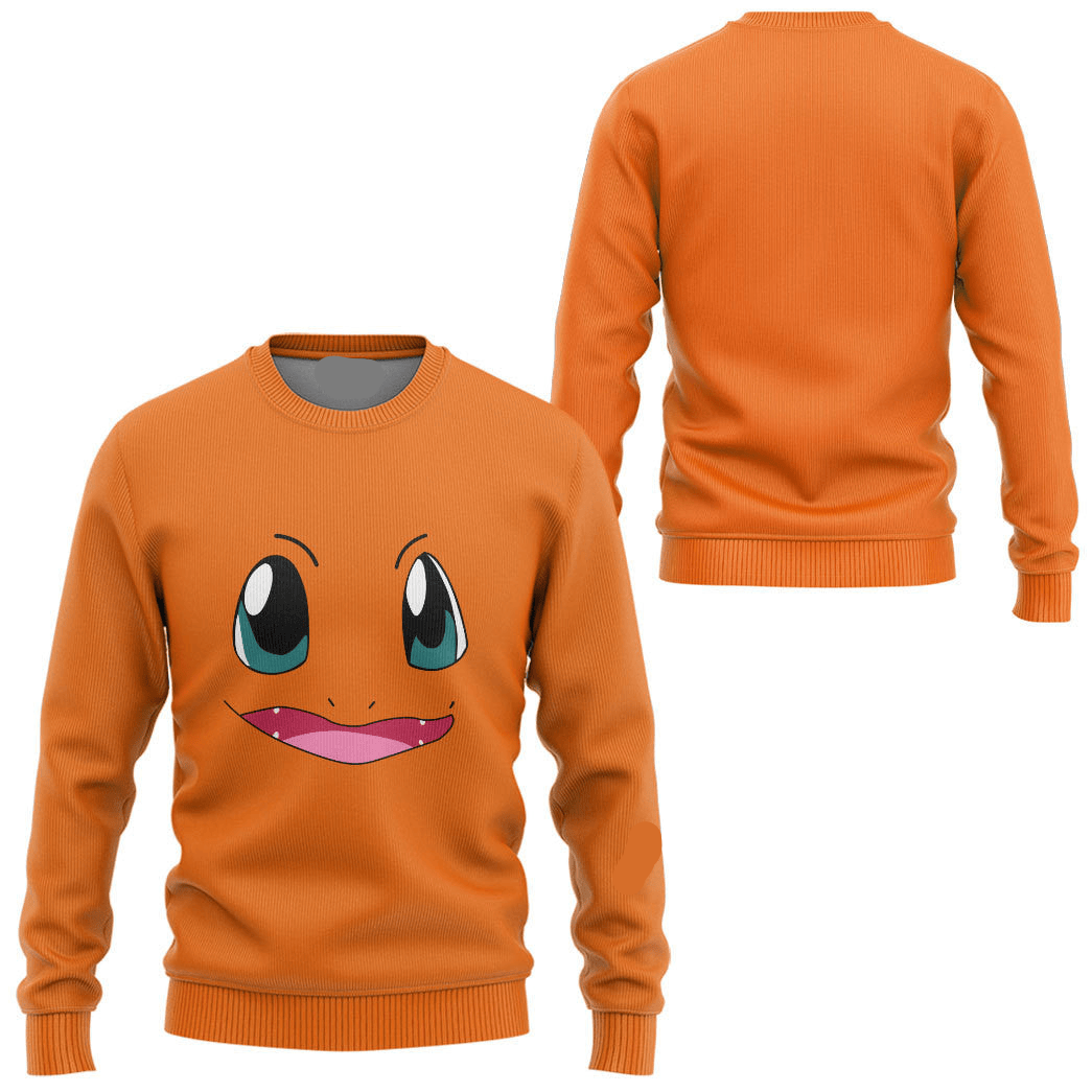 Pokemon Hoodie Charizard Pokemon Cosplay T-Shirt Orange Unisex Adults New Release - Trendy Gift For Men & Women