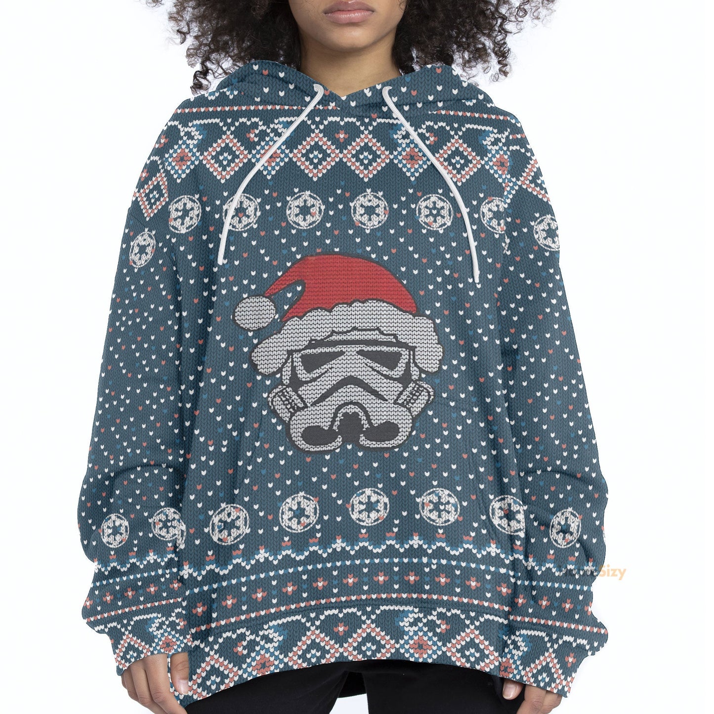 Christmas Mask Santa Ugly Cosplay Hoodie Apparel QT210318Hf