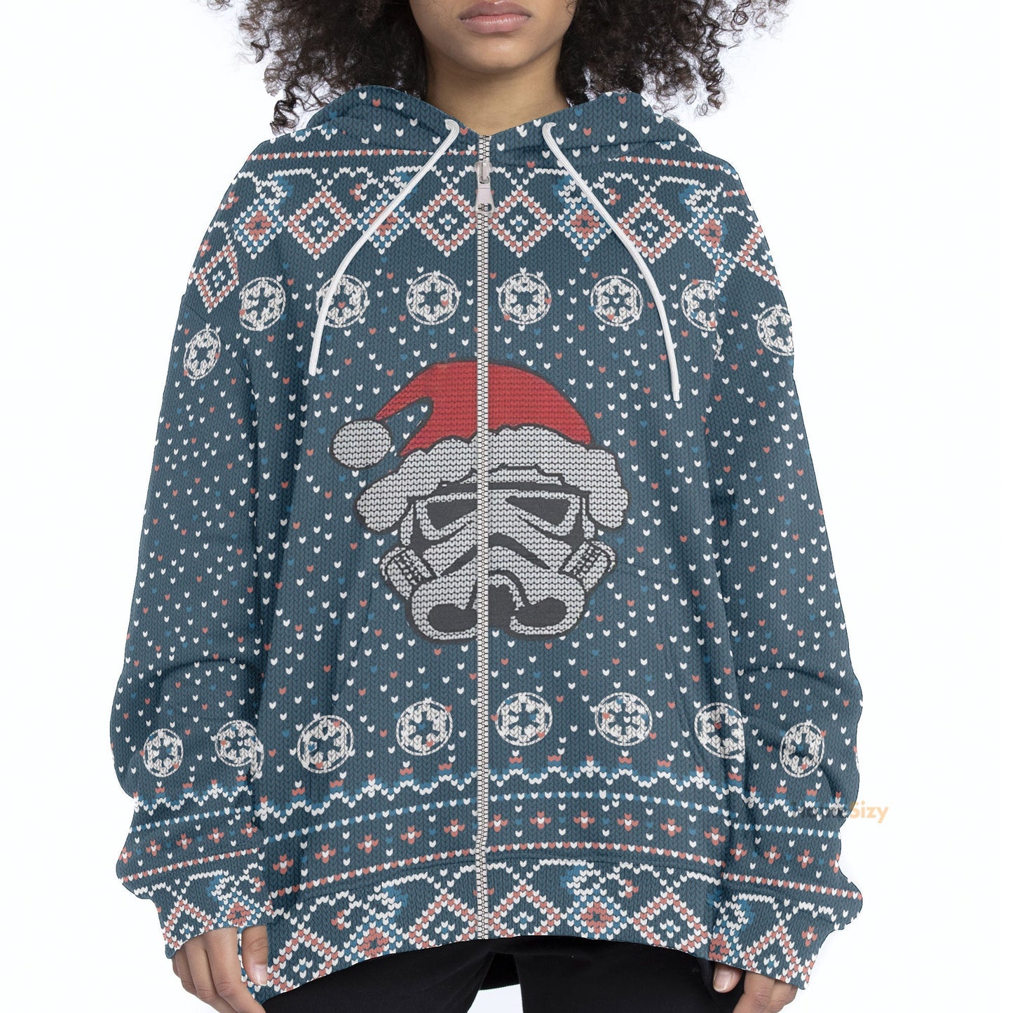 Christmas Mask Santa Ugly Cosplay Hoodie Apparel QT210318Hf