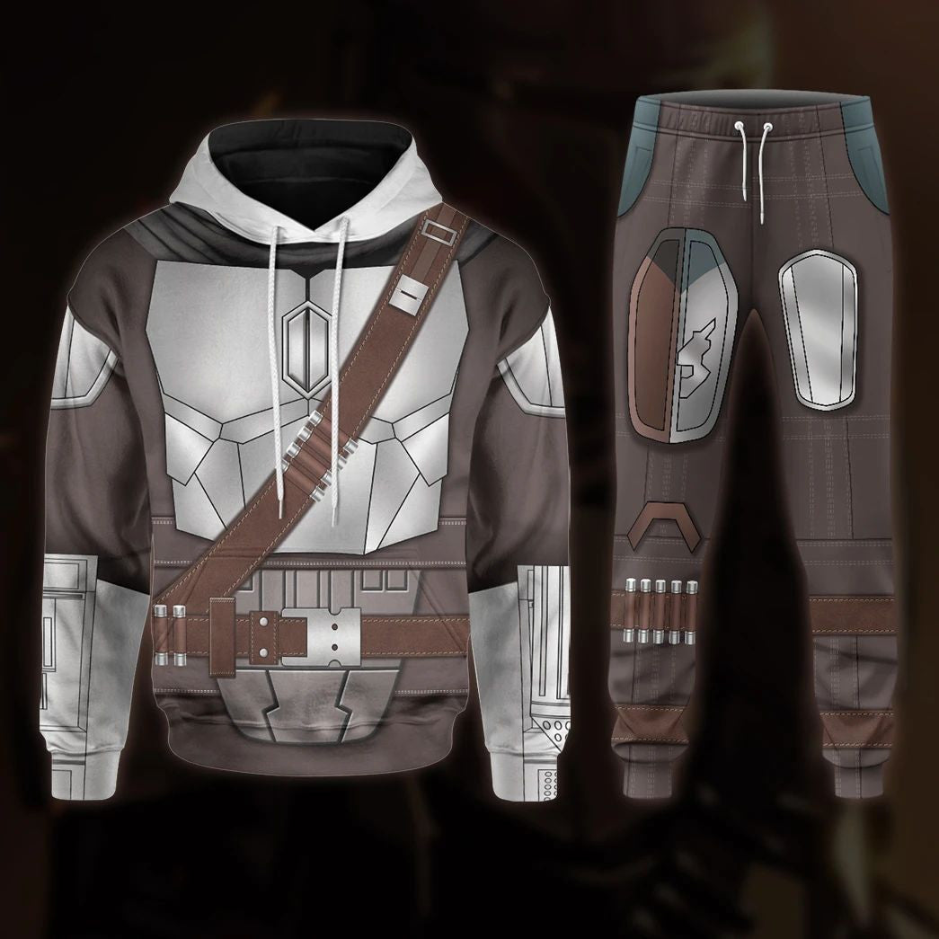 Movie SW The Mandalorian Beskar Cosplay Costume Hoodie QT210577Hf