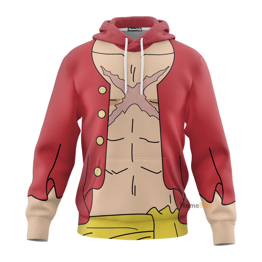 Anime OnPi Luffy Custom Cosplay Costume Hoodie QT210691Hg