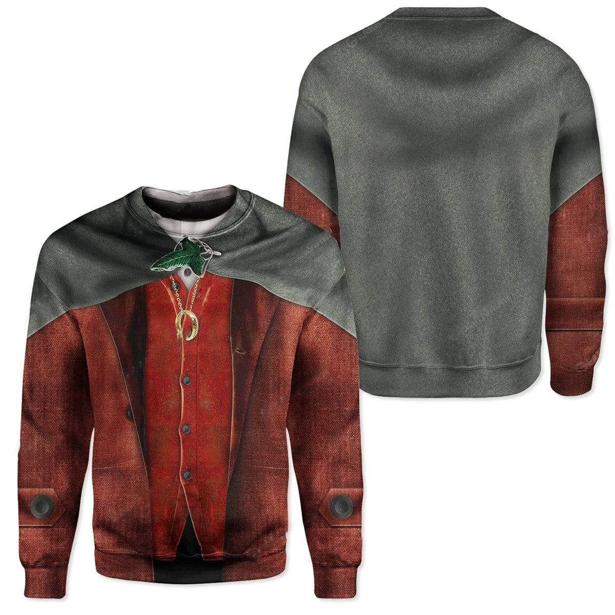 Frodo Baggins Lord Of The Rings Custom Cosplay Costume Tshirt Zip Hoodie Sweatshirt QT210312Hf