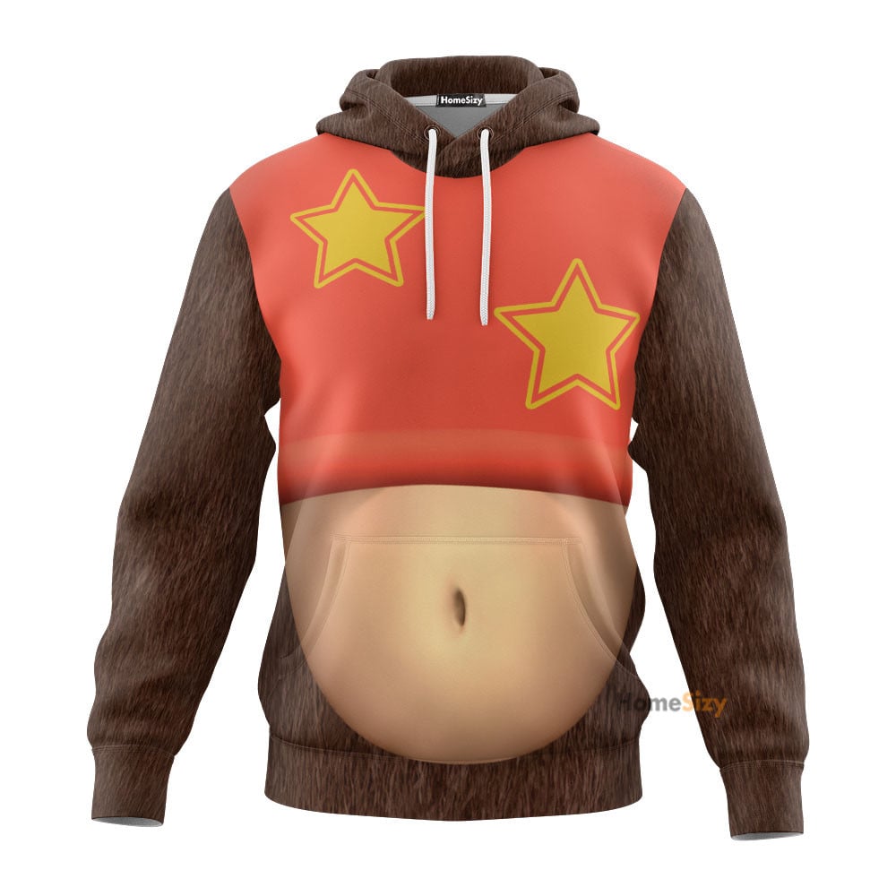 QT205060Hc Diddy Kong Custom Cosplay Costume Tshirt Hoodie