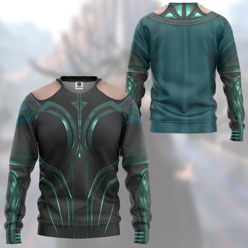 Marvel Hela Odinsdottir Custom Cosplay Costume Tshirt Hoodie QT209003Tf