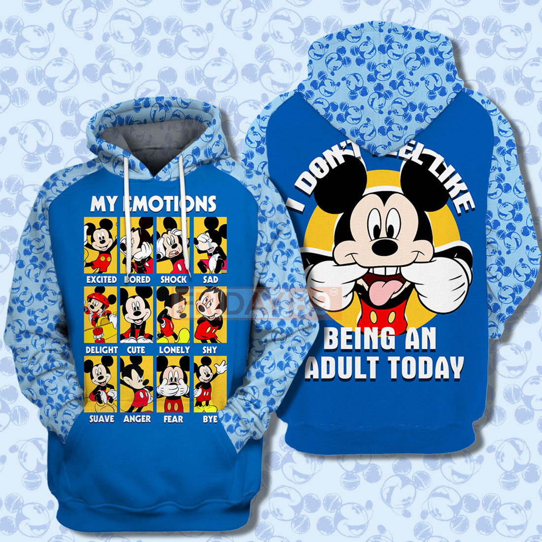 DN MK Mouse T-shirt MK Mouse My Emotions Don't Feel Like Being An T-shirt Amazing DN Hoodie Sweater Tank
