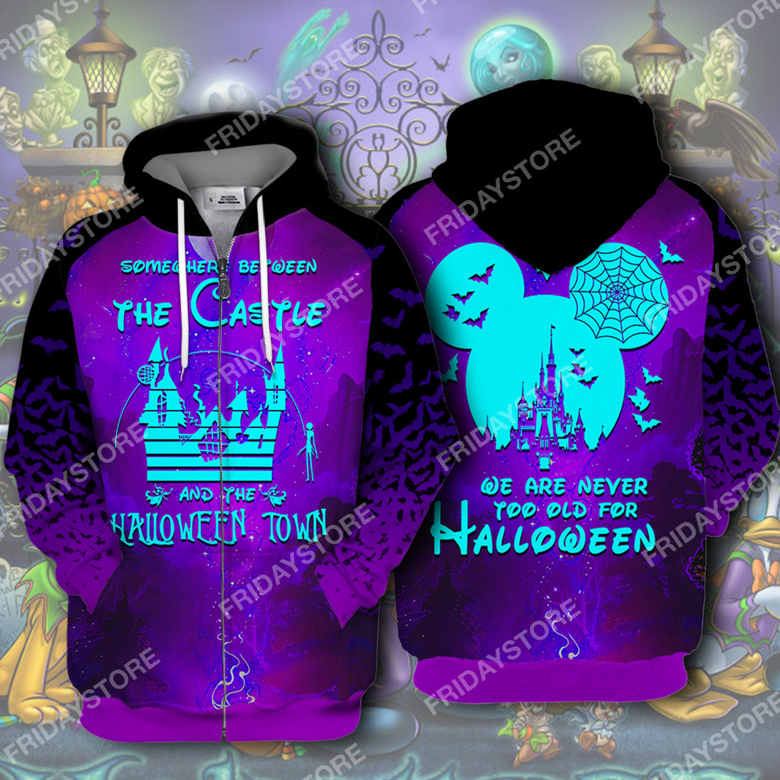 DN T-shirt Somewhere Between The Castle And The Halloween Town T-shirt High Quality DN Halloween Hoodie Sweater Tank