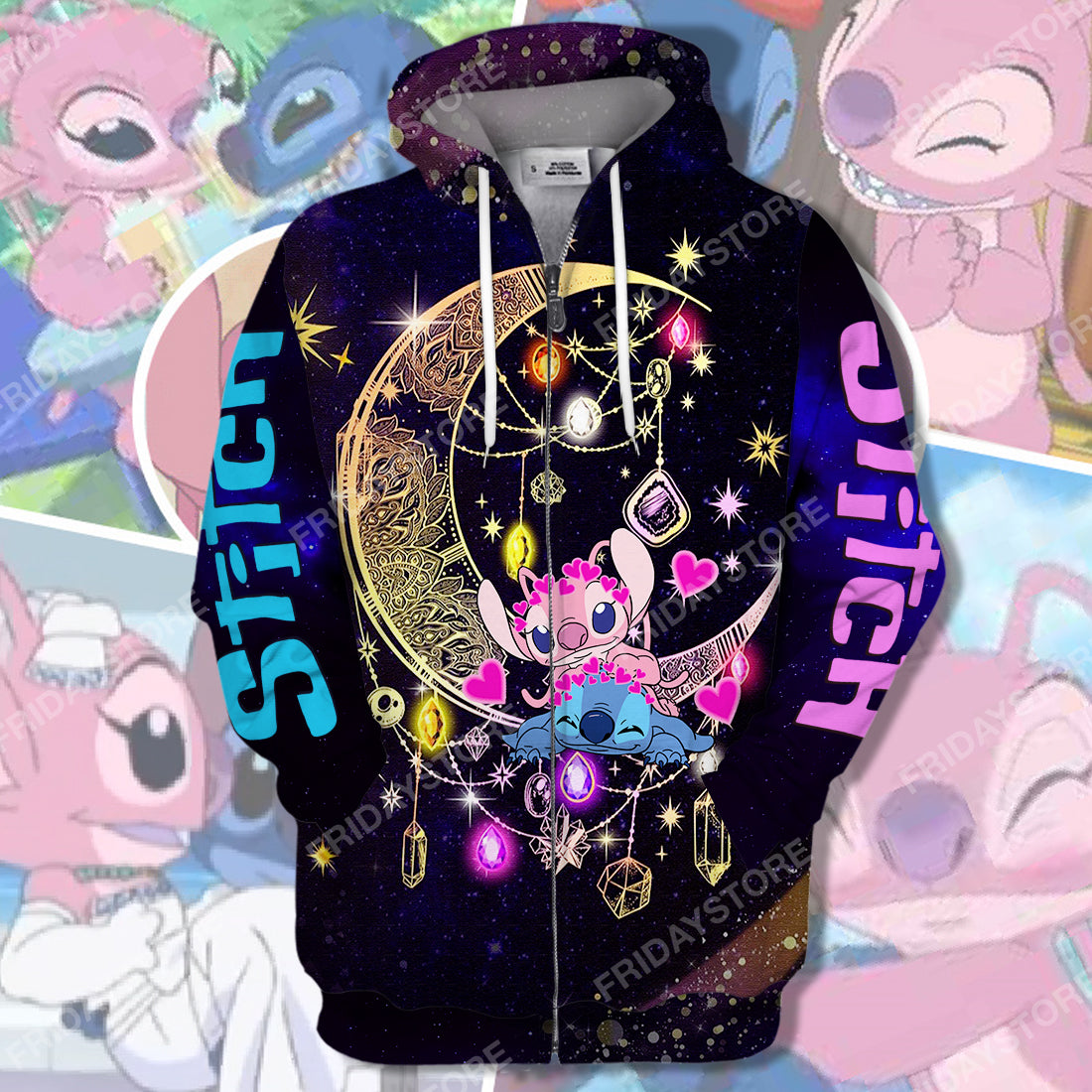 LAS T-shirt Stitch And Angel Moon T-shirt High Quality DN Stitch Hoodie Sweater Tank