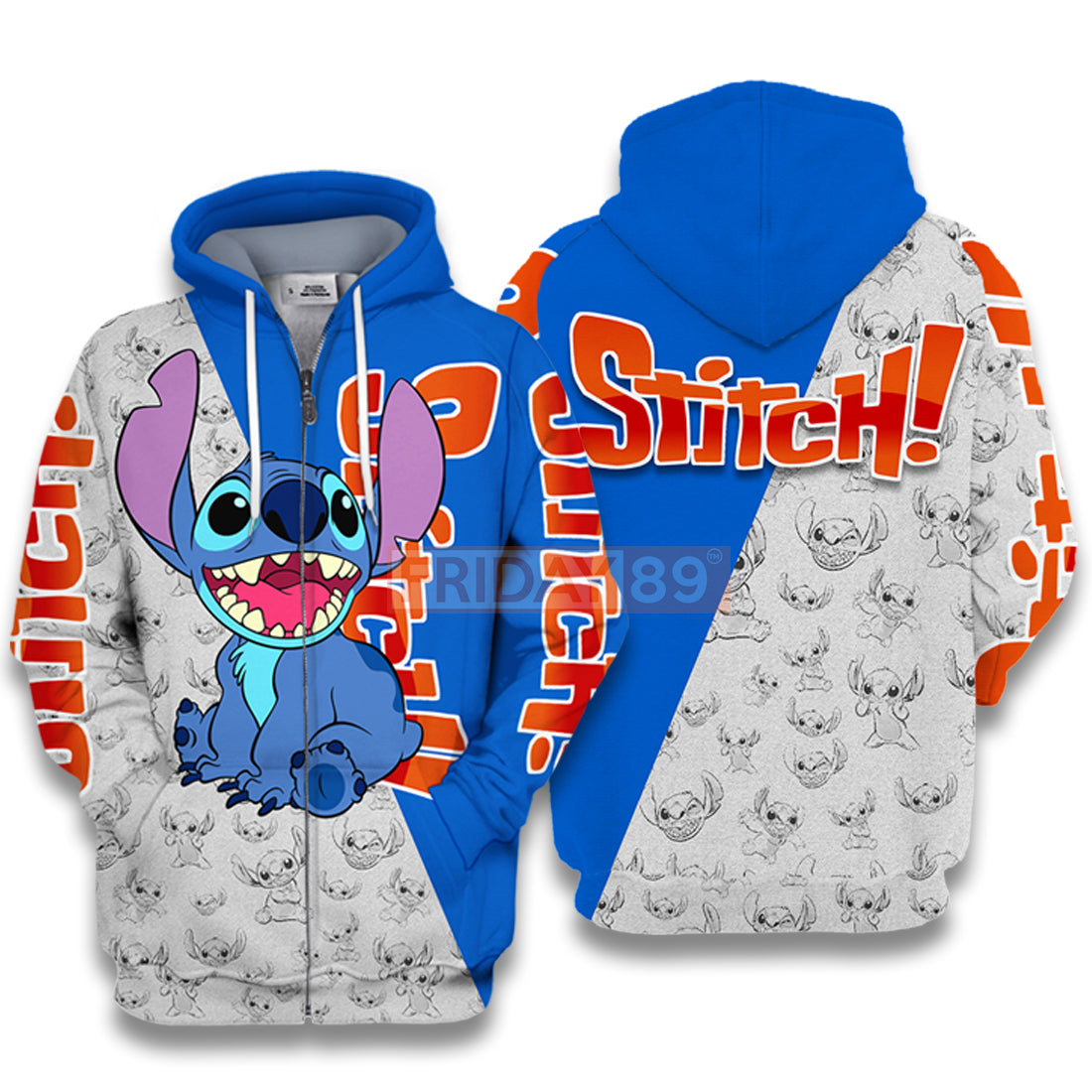 Stitch T-shirt Smiley Face Experiment 626 Lilo & Stitch 3D Print T-shirt Cute DN Hoodie Sweater Tank