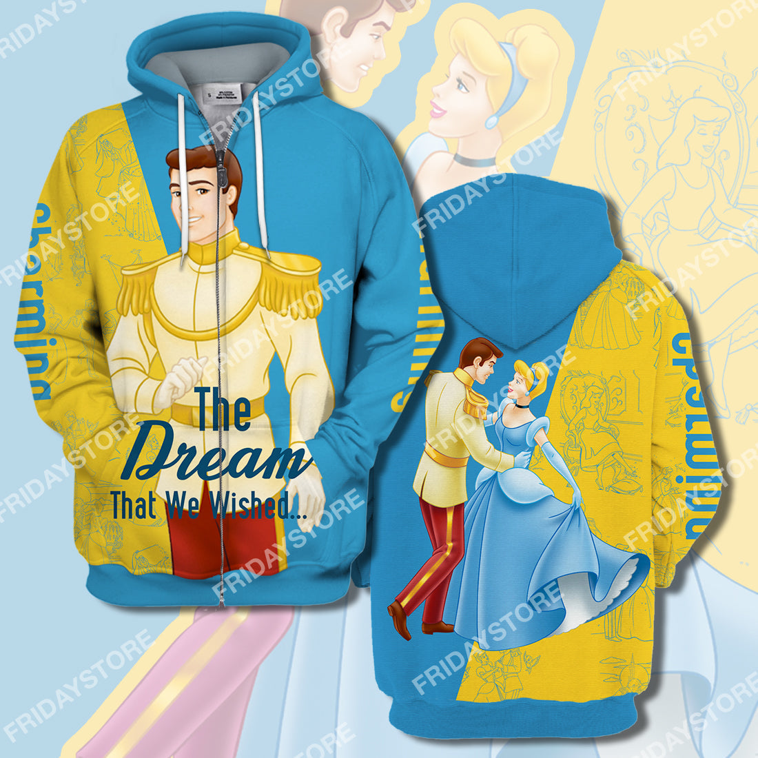 DN Cinderella T-shirt Charming The Dream That We Wished Cinderella Couple T-shirt Amazing DN Cinderella Hoodie Sweater Tank