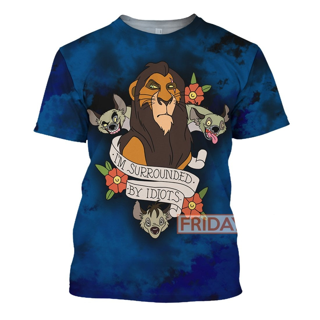 DN LK T-shirt I'm Surrounded By Idiots Scar T-shirt Amazing DN LK Hoodie Sweater Tank