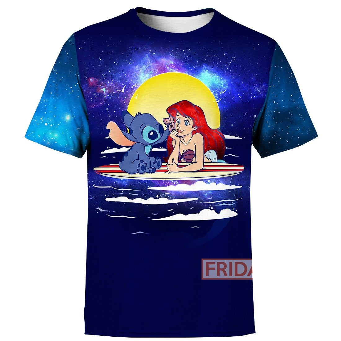 Stitch T-shirt Stitch And Mermaid Princess T-shirt High Quality DN Hoodie Sweater Tank