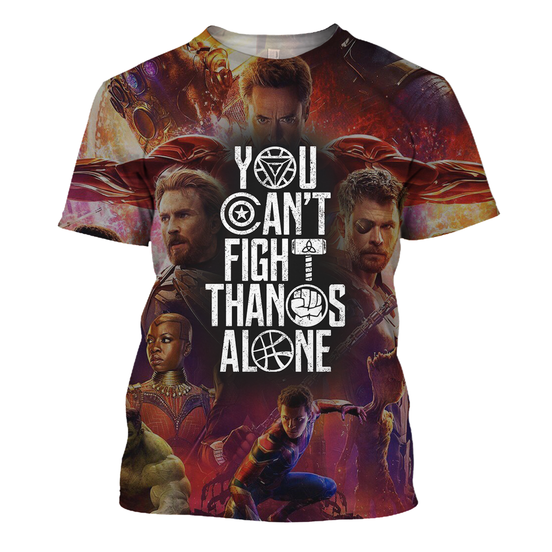 MV T-shirt You Can't Fight Thanos Alone T-shirt Awesome MV Hoodie Sweater Tank