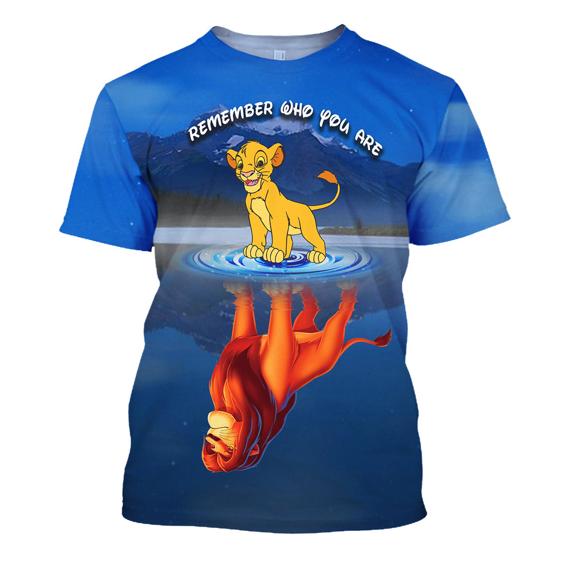 LK T-shirt Remember Who You Are Simba Blue T-shirt Awesome DN Hoodie Sweater Tank