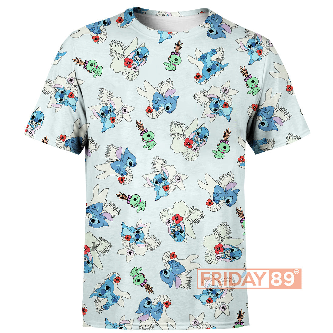 Stitch T-shirt LILO & STITCH SCRUMP FLORAL 3D Print T-shirt Amazing DN Hoodie Sweater Tank