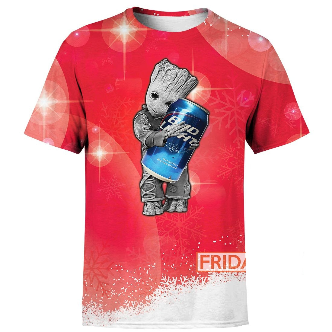 MV T-shirt Groot Hug Bud Light T-shirt Cute High Quality MV Groot Hoodie Sweater Tank 2025