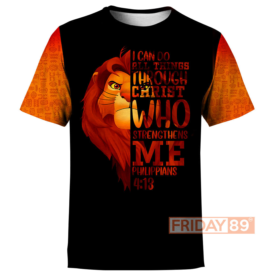LK T-shirt Simba I Can Do All Things Through Christ Who Strengthens Me Shirt DN Hoodie Sweater Tank