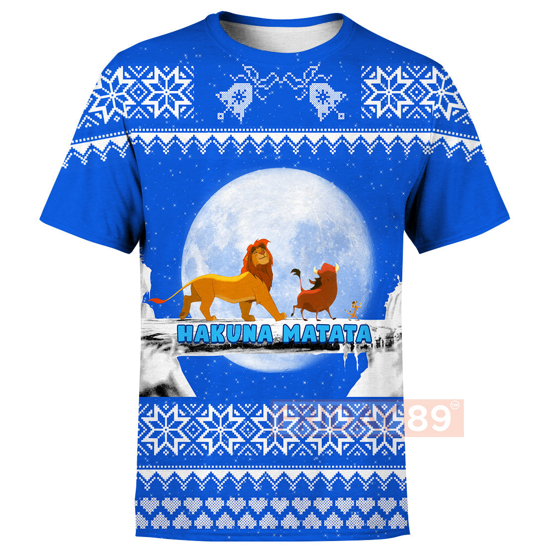 LK T-shirt Hakuna Matata Walking Christmas Pattern T-shirt DN Hoodie Sweater Tank
