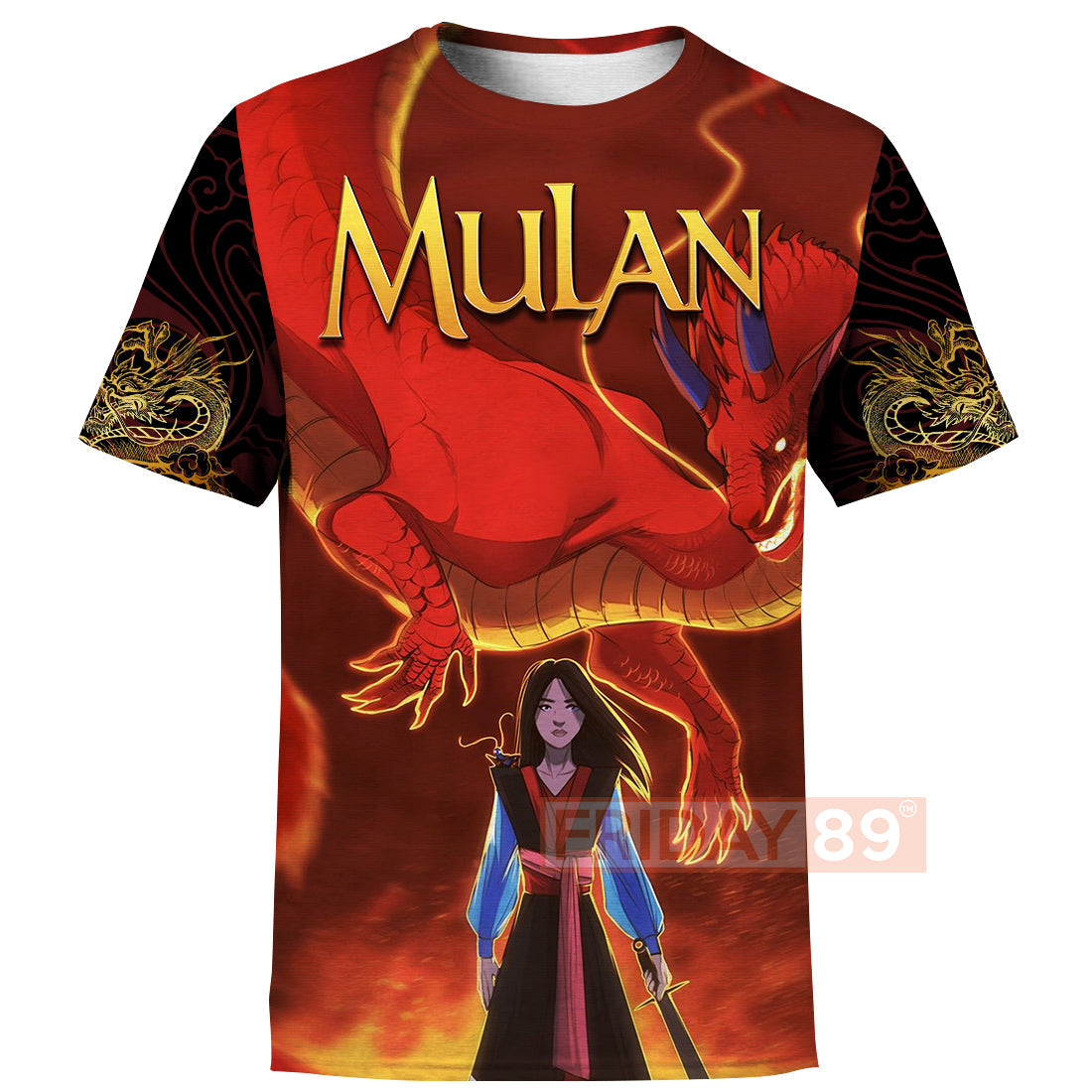 Mulan T-shirt Princess Mulan Dragon Cartoon 3D T-shirt Amazing DN Hoodie Sweater Tank