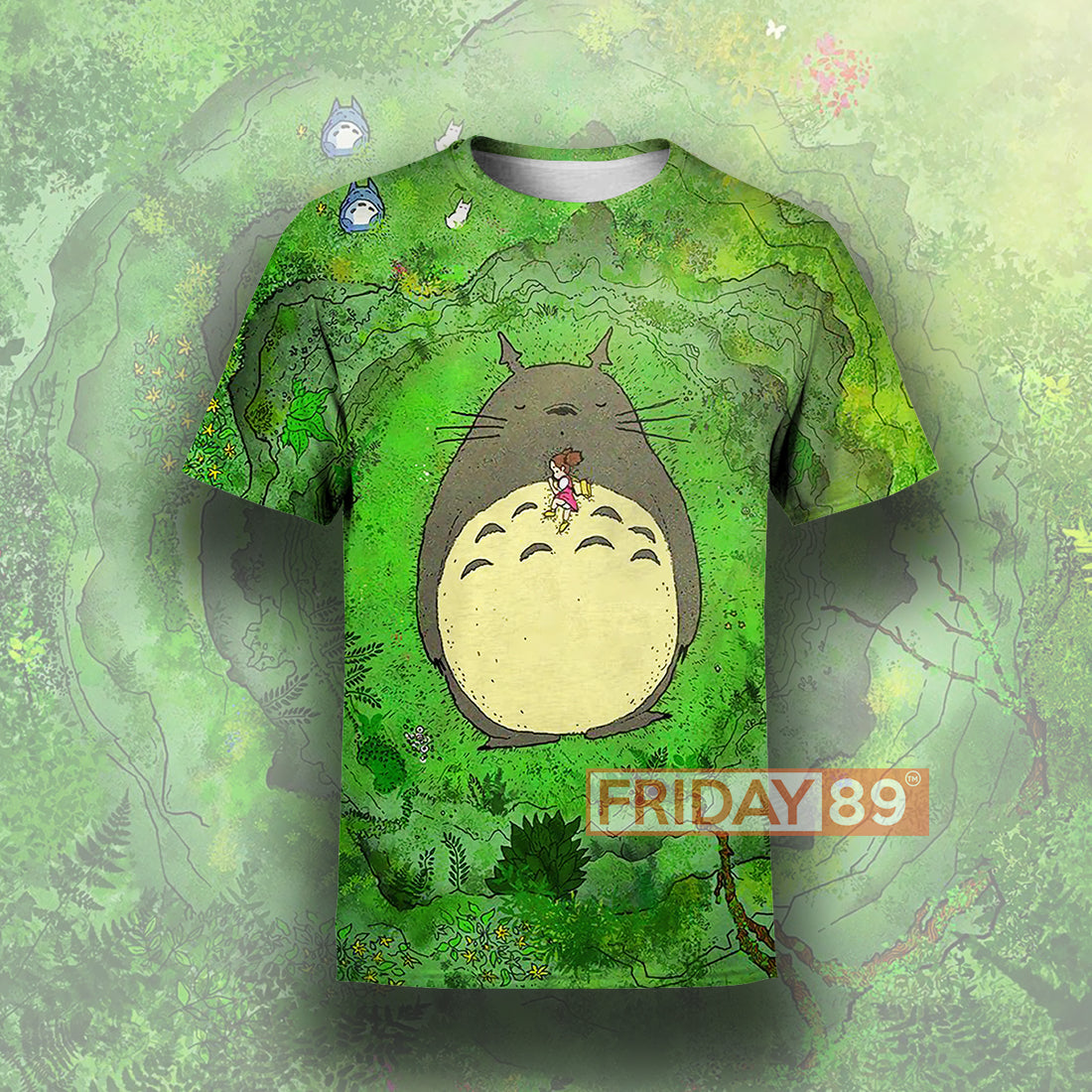 S.Ghibli Hoodie S.Ghibli Green Totoro Anime T-shirt Awesomr High Quality S.Ghibli Totoro Shirt Sweater Tank