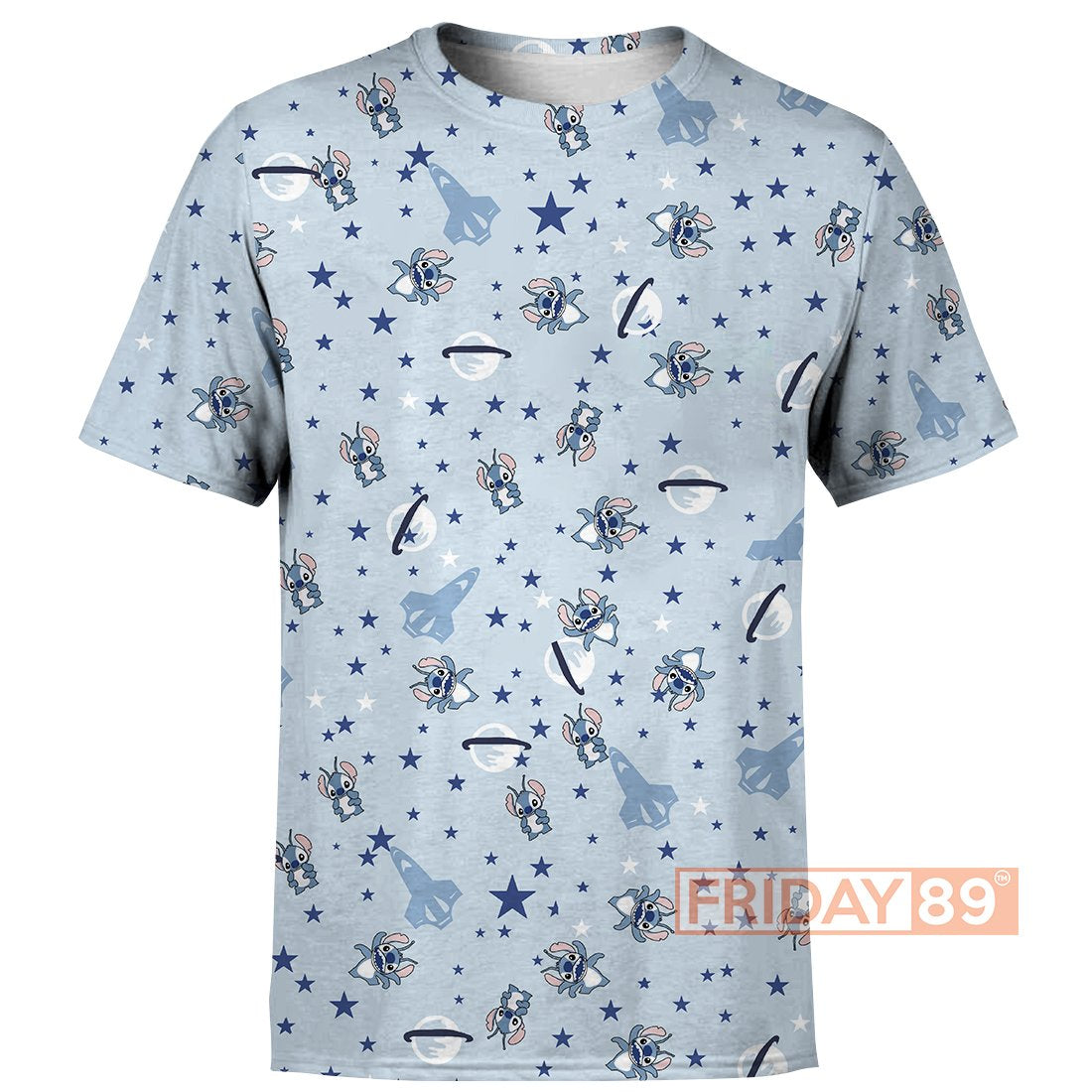 Stitch T-shirt Universe Adorable Blue T-shirt Hoodie