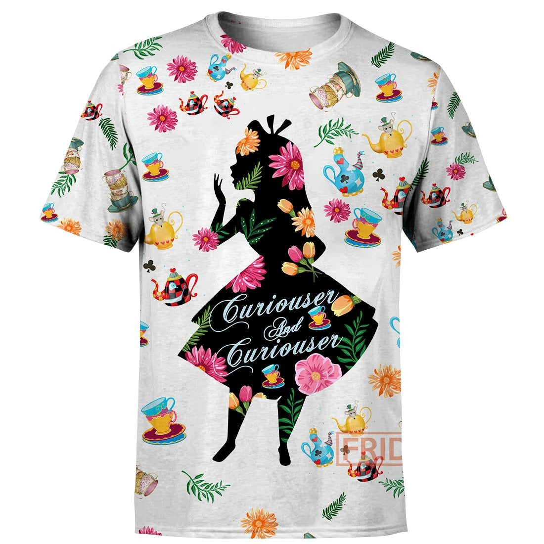 AIW T-shirt DN AIW Curiouser Beauty Floral Pattern T-shirt Amazing High Quality DN Hoodie Sweater Tank