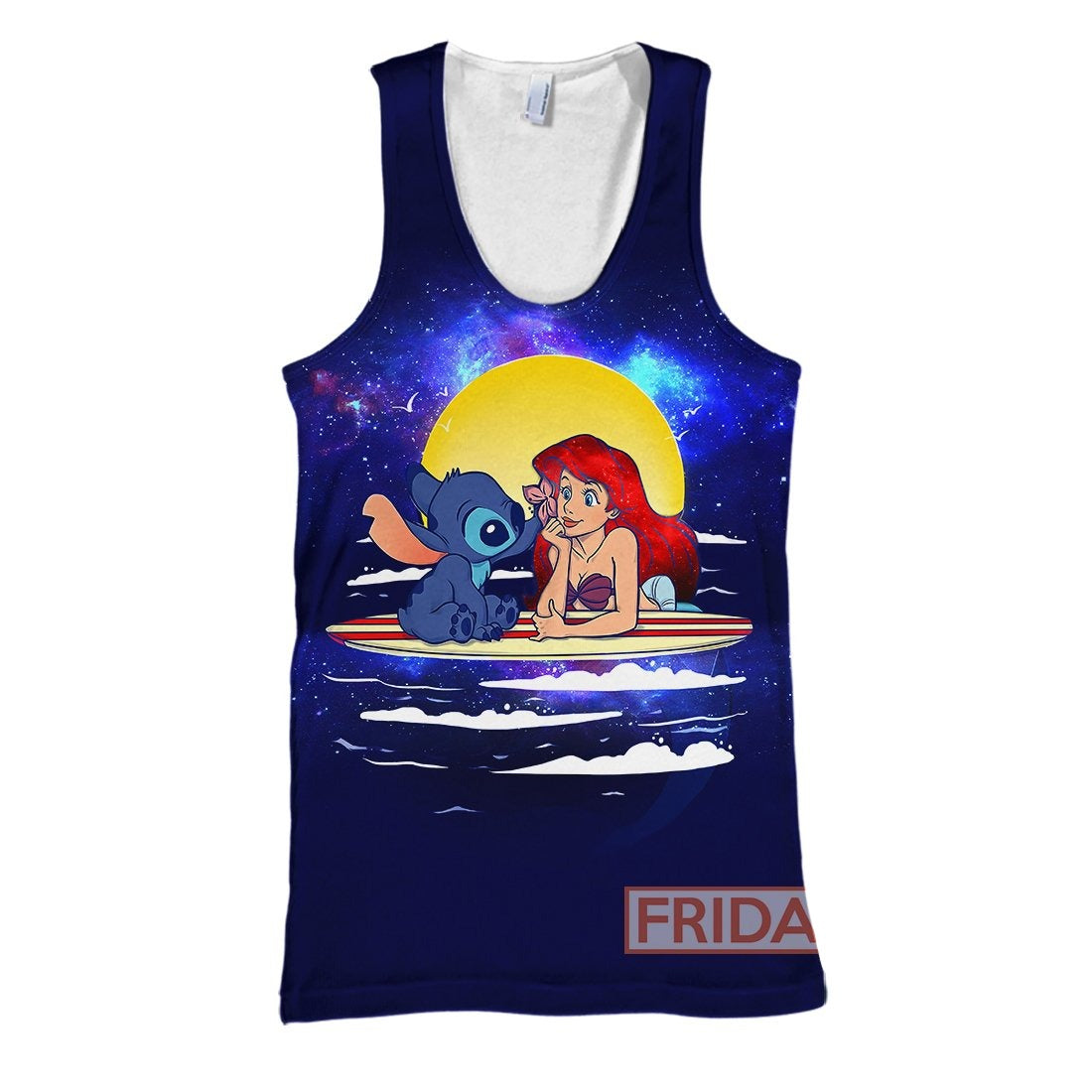Stitch T-shirt Stitch And Mermaid Princess T-shirt High Quality DN Hoodie Sweater Tank