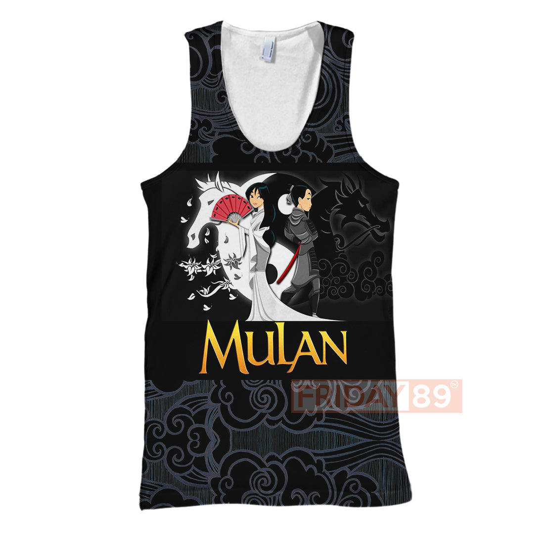 DN T-shirt Princess Mulan Beauty Art Motif Pattern 3D T-shirt Amazing DN Hoodie Sweater Tank