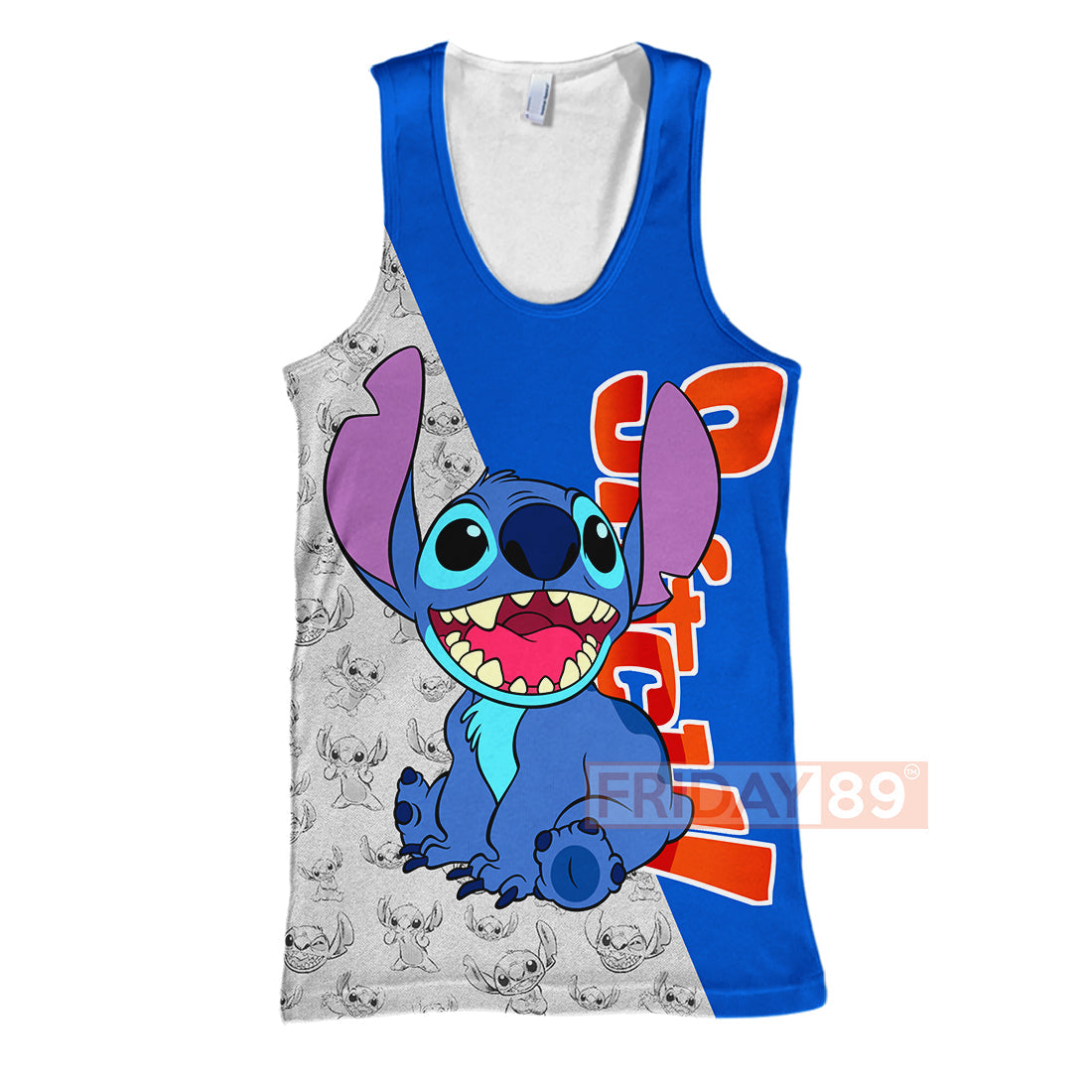 Stitch T-shirt Smiley Face Experiment 626 Lilo & Stitch 3D Print T-shirt Cute DN Hoodie Sweater Tank
