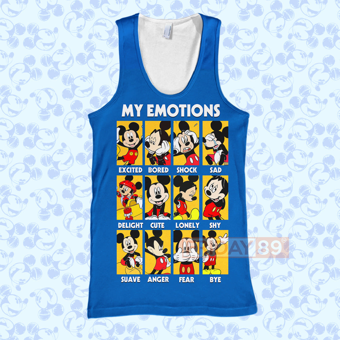 DN MK Mouse T-shirt MK Mouse My Emotions Don't Feel Like Being An T-shirt Amazing DN Hoodie Sweater Tank