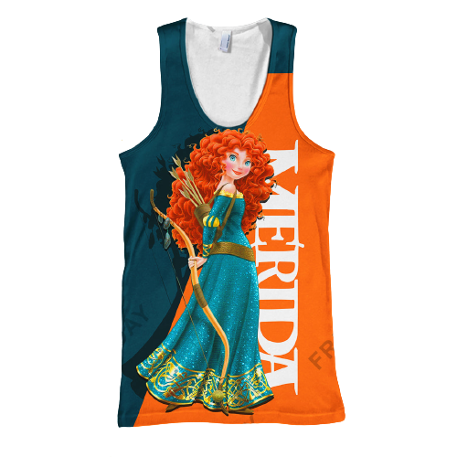 Brave T-shirt Merida Brave Red Hair Princess T-shirt DN Hoodie Sweater Tank