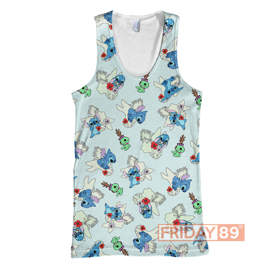 Stitch T-shirt LILO & STITCH SCRUMP FLORAL 3D Print T-shirt Amazing DN Hoodie Sweater Tank