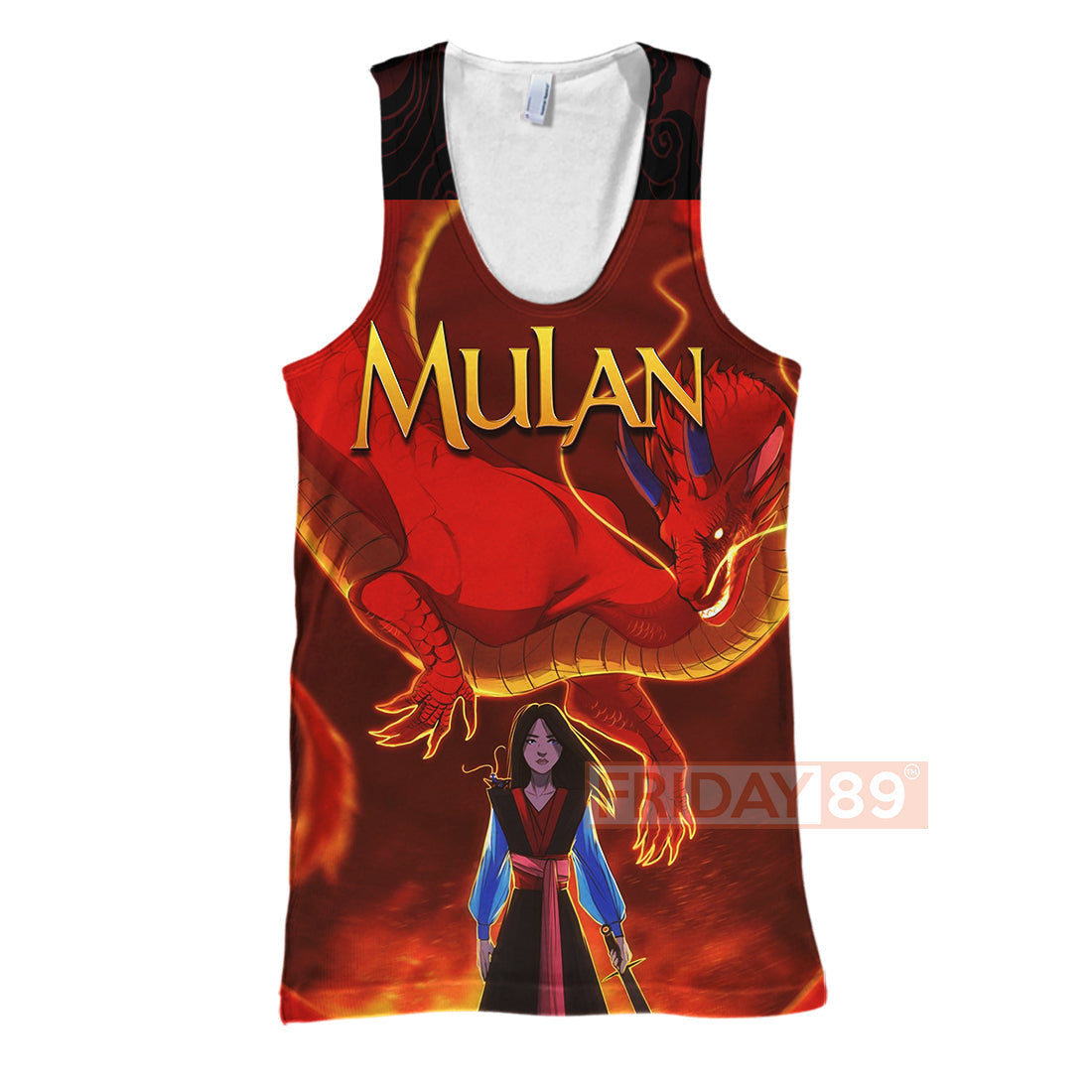 Mulan T-shirt Princess Mulan Dragon Cartoon 3D T-shirt Amazing DN Hoodie Sweater Tank