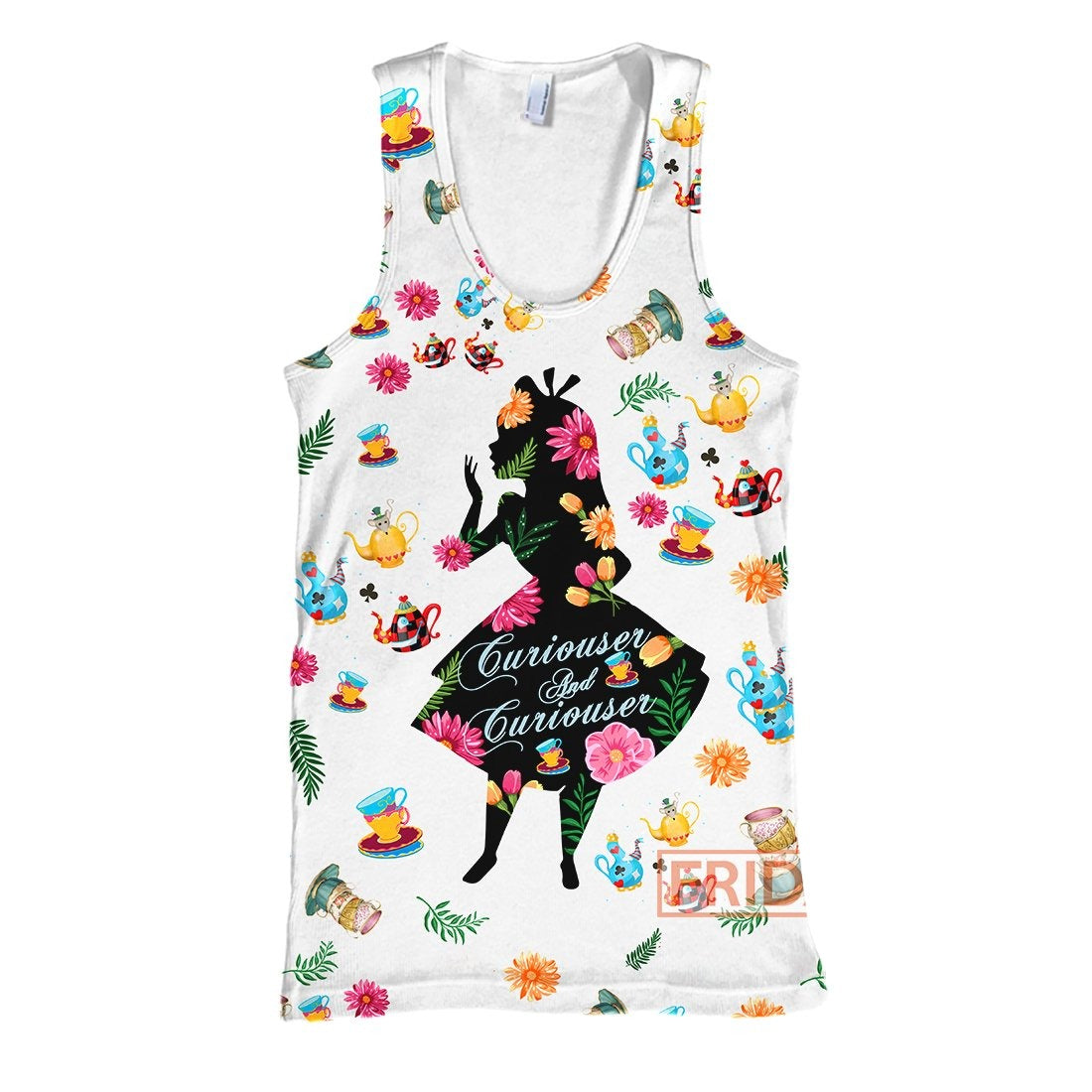 AIW T-shirt DN AIW Curiouser Beauty Floral Pattern T-shirt Amazing High Quality DN Hoodie Sweater Tank