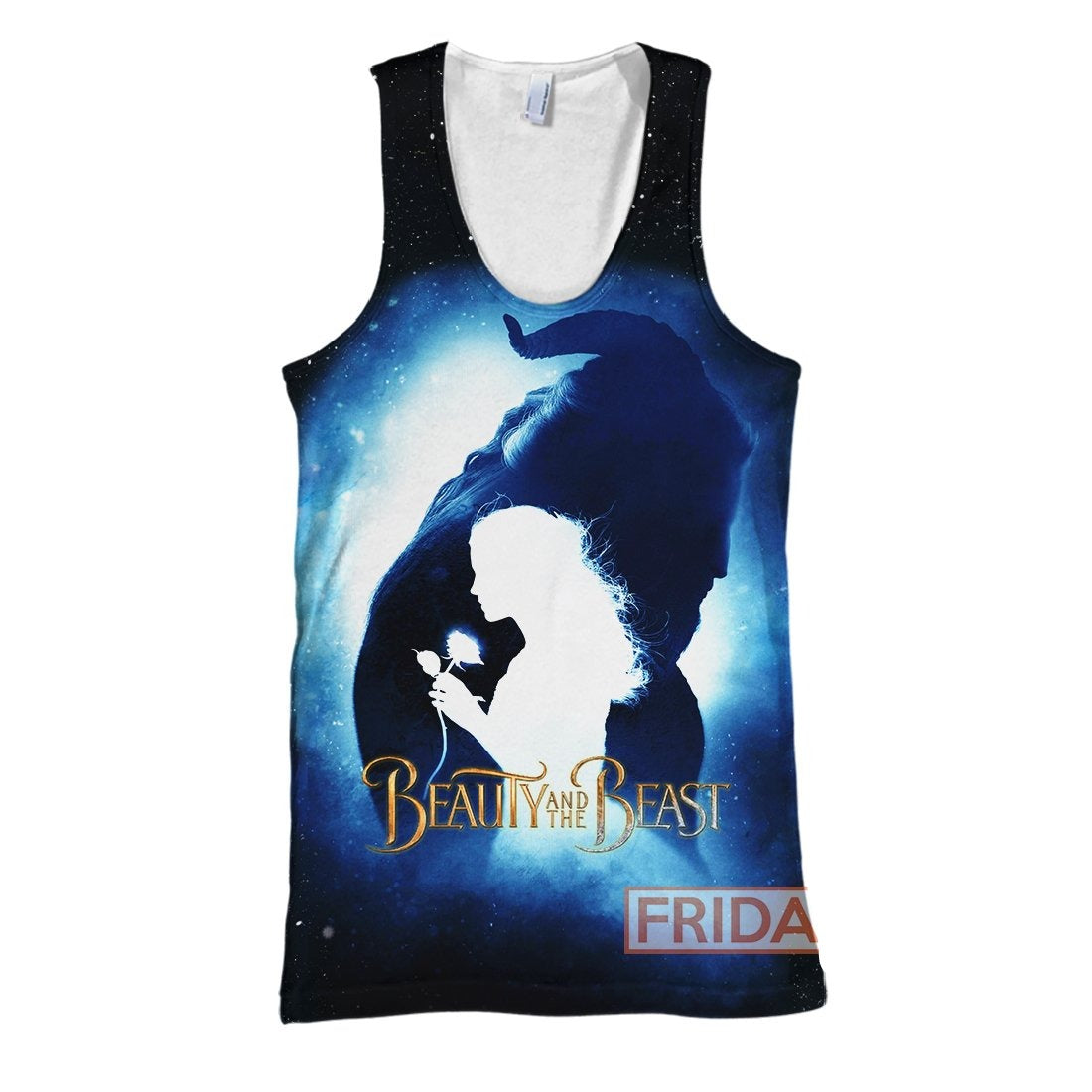 Beauty & The Beast T-shirt Beauty & The Beast Live-Action Movie Poster Art 3D Print T-shirt Amazing DN Hoodie Sweater Tank
