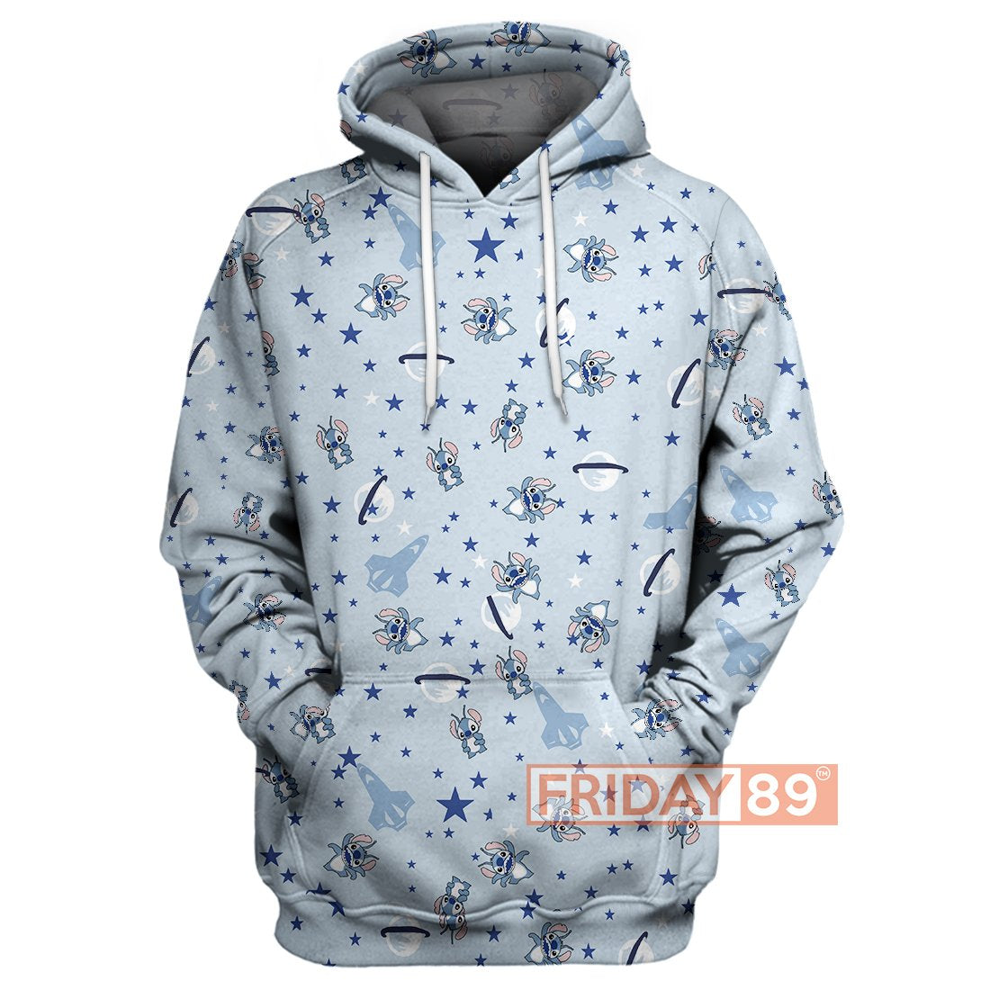 Stitch T-shirt Universe Adorable Blue T-shirt Hoodie