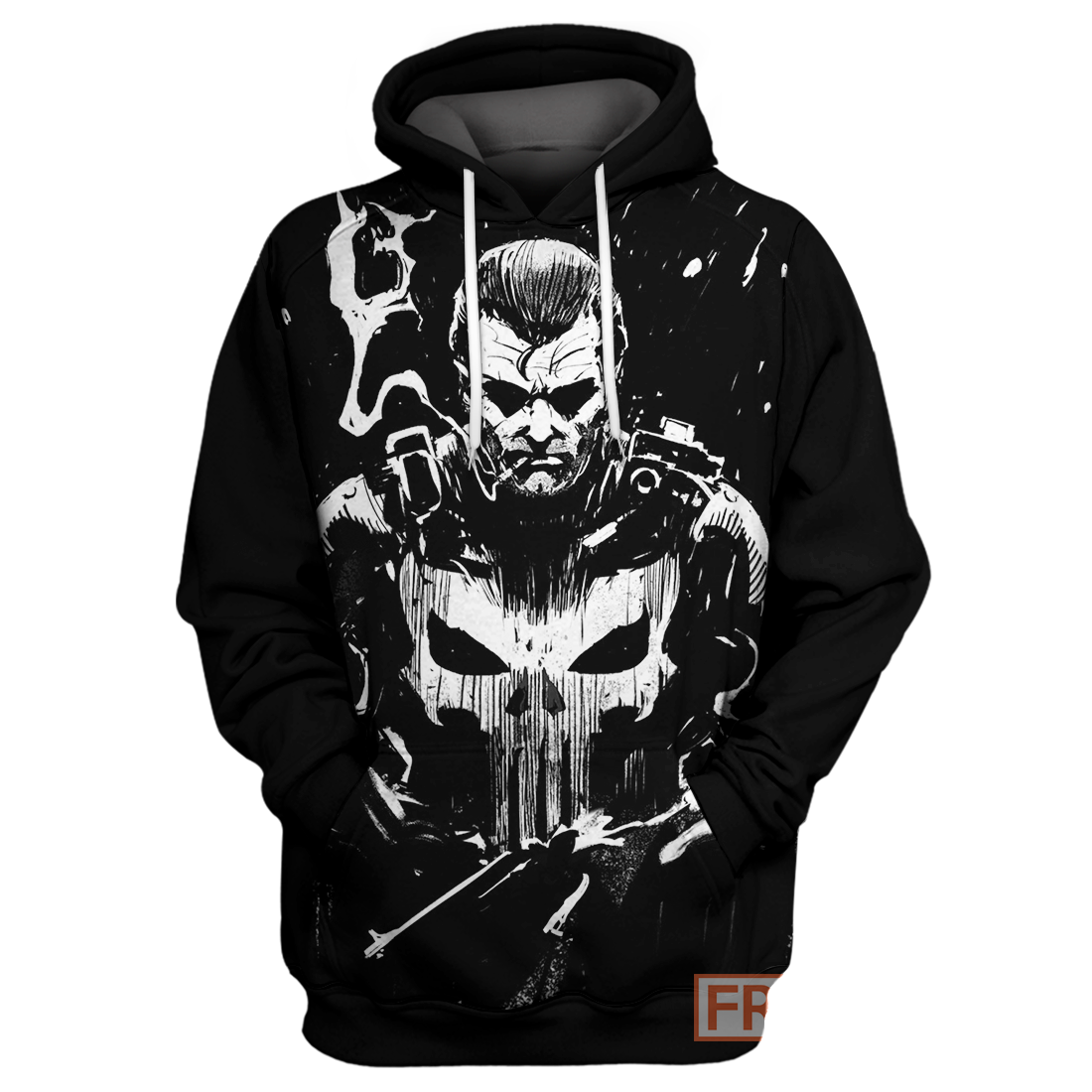 Punisher MV T-shirt Punisher Hoodie Black & White Punisher Shirt Black T-shirt Punisher MV Hoodie Sweater Tank