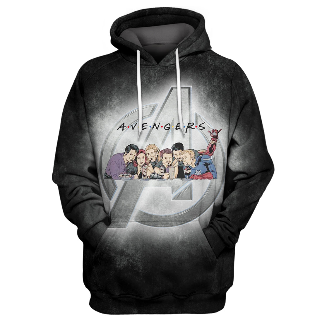 MV Hoodie Avengers Friends 3D Print Black T-shirt Amazing MV Avengers Shirt Sweater Tank
