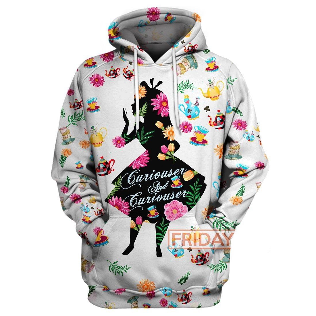 AIW T-shirt DN AIW Curiouser Beauty Floral Pattern T-shirt Amazing High Quality DN Hoodie Sweater Tank