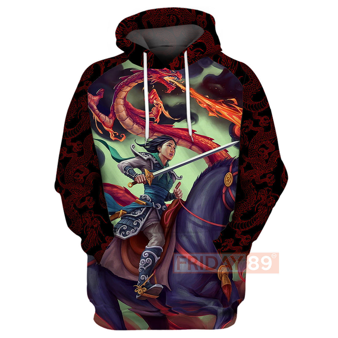 Mulan T-shirt Princess Mulan Warrior Art 3D Print T-shirt Awesome DN Hoodie Sweater Tank