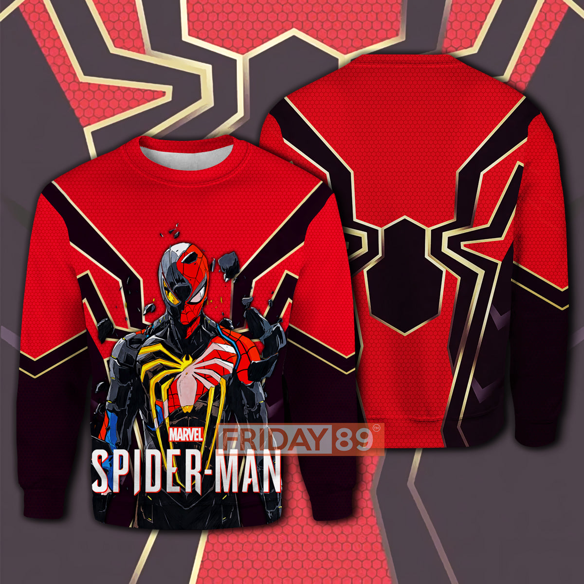 MV SM HOODIE SM SPIDER RED IN BLACK 3D PRINT HOODIE COOL HIGH QUALITY MV SM SHIRT SWEATER TANK 2023