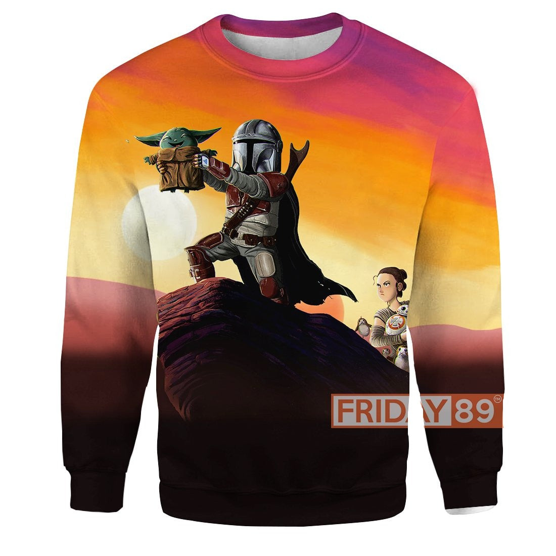 SW T-shirt King Baby Yoda - It's The Circle Of Life T-shirt Funny SW Hoodie Sweater Tank 2023